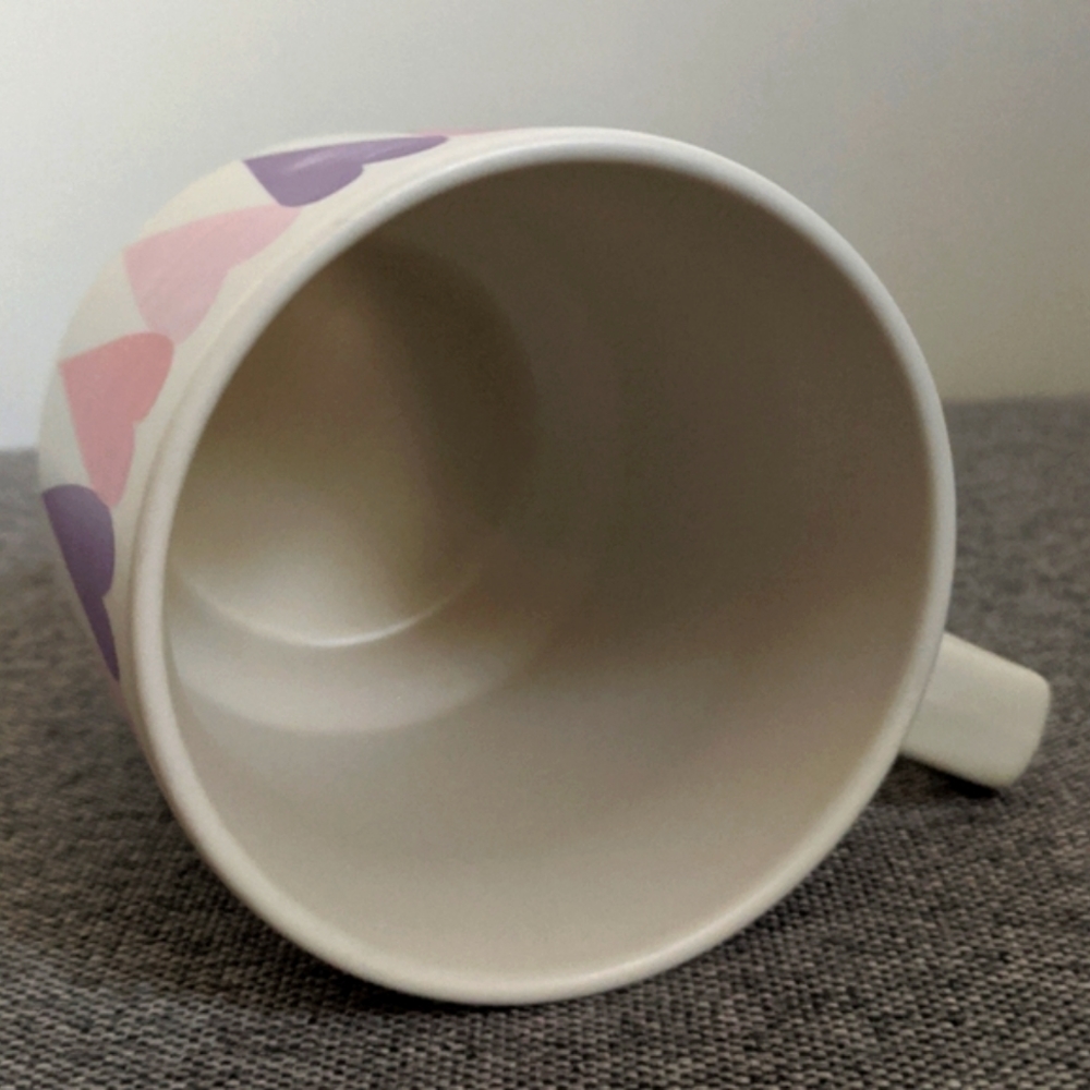 2016 Starbucks Painted Hearts Valentine's Day Coffee Tea Mug Cup 12 oz. - Picture 9 of 11